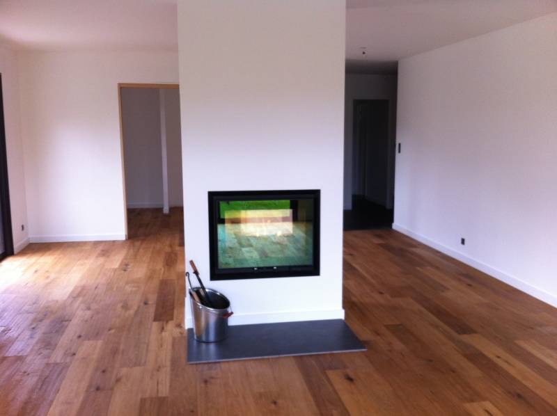 chêne massif finition huilé pose collée